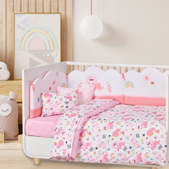 Σεντόνια Βρεφικά Κούνιας Σετ Baby Prints 4936 Cotton Das Home (130x170) 3Τεμ