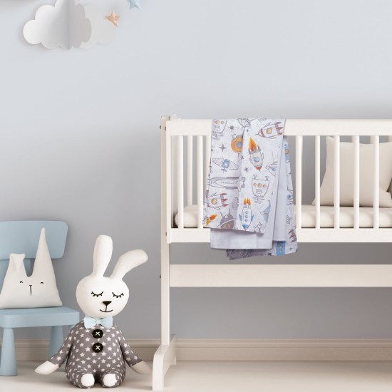Σεντόνια Λίκνου Σετ Baby Fun 4877 Das Home (70x120) 2Τεμ