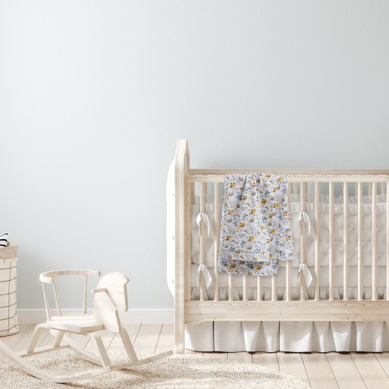 Σεντόνια Βρεφικά Λίκνου Σετ Baby 4977 Mint-Taupe Cotton Das Home (70x120) 2Τεμ