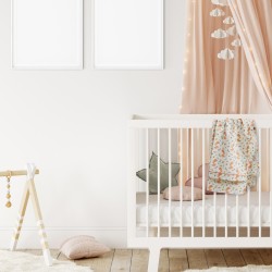 Σεντόνια Βρεφικά Λίκνου Σετ Baby 4978 Beige-Teracotta Cotton Das Home (70x120) 2Τεμ