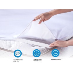 ΕπΊστρωμα Αδιάβροχο Κούνιας Με Λάστιχο Cotton Dimcol (70x140) 1Τεμ