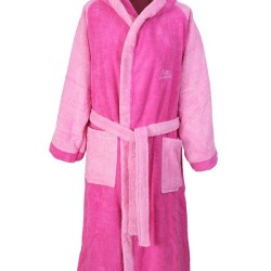 Μπουρνούζι Με Κουκούλα 4020 Pink Raglan Μανίκια Cotton Dimcol 1Τεμ Μπουρνούζι Με Κουκούλα 4020 Pink Raglan Μανίκια Cotton Dimcol 1Τεμ