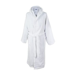 Μπουρνούζι Με Κουκούλα 3010 White Raglan Μανίκια Cotton Dimcol 1Τεμ