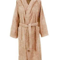 Μπουρνούζι Με Κουκούλα 3010 Beige Raglan Μανίκια Cotton Dimcol 1Τεμ Μπουρνούζι Με Κουκούλα 3010 Beige Raglan Μανίκια Cotton Dimcol 1Τεμ