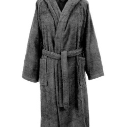 Μπουρνούζι Με Κουκούλα 3010 Black Raglan Μανίκια Cotton Dimcol 1Τεμ Μπουρνούζι Με Κουκούλα 3010 Black Raglan Μανίκια Cotton Dimcol 1Τεμ