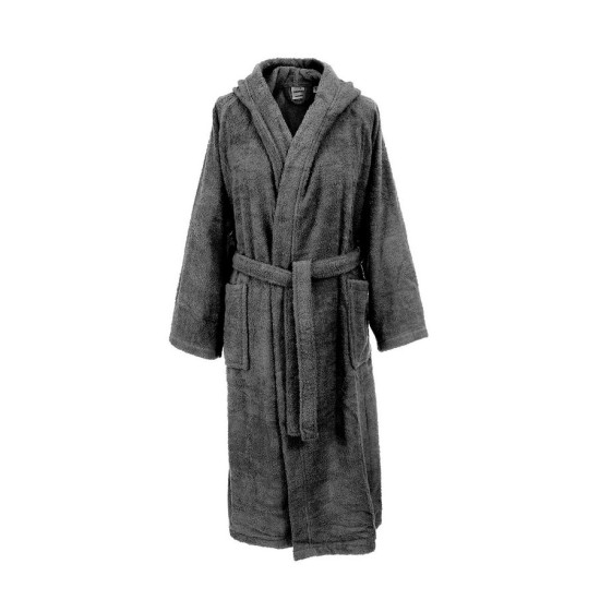 Μπουρνούζι Με Κουκούλα 3010 Black Raglan Μανίκια Cotton Dimcol 1Τεμ