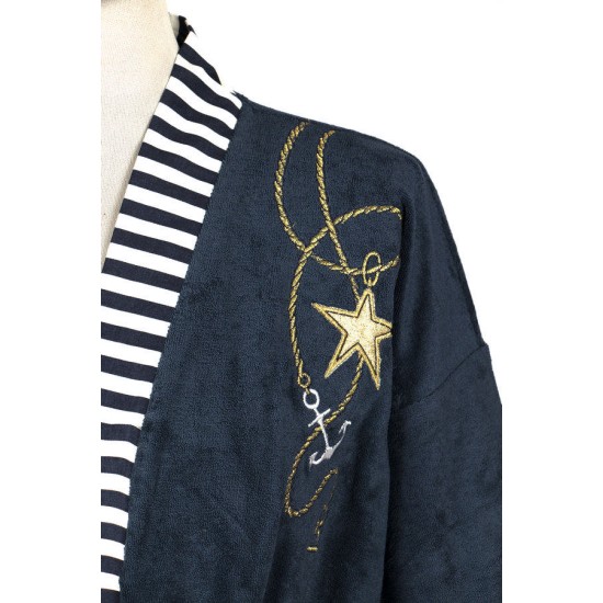 Ρόμπα θαλάσσης Velour Blue Dimcol 1Τεμ