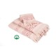 Πετσέτες Σετ Bath Towels Ίσιδα 02 Pink Jacquard Cotton Dimcol 3Τεμ