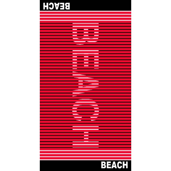 Πετσέτα Θαλάσσης Βελουτέ Beach Towels 73 Cotton Dimcol (90x170) 1Τεμ
