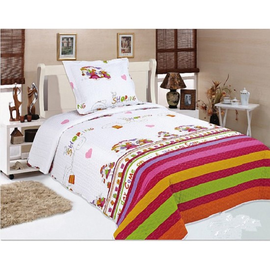 Κουβερλί Παιδικό Μονό Σετ Kids Bedcover Print 420 Micro Dimcol (160x220) 2Τεμ