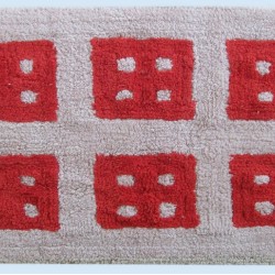 Πατάκι Μπάνιου Παράθυρο Beige Cotton Dimcol (50x85) 1Τεμ