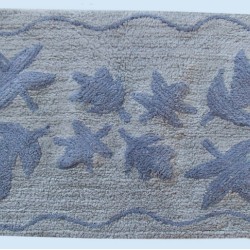Πατάκι Μπάνιου Φύλλο Grey Cotton Dimcol (50x85) 1Τεμ