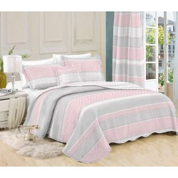 Κουβερλί Υπέρδιπλο Σετ Print 408 Micro Dimcol (220x240) 3Τεμ