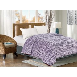 Διακοσμητικό Μαξιλάρι Με Γέμιση Deluxe 1810 Mauve Με Sherpa Dimcol (45x45) 1Τεμ
