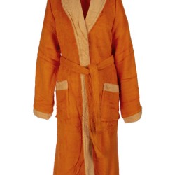 Μπουρνούζι Με Γιακά Διχρωμο 02 Orange Dimcol 1Τεμ