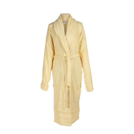 Μπουρνούζι Με Γιακά Bathrobes 03 Yellow Cotton Dimcol 1Τεμ