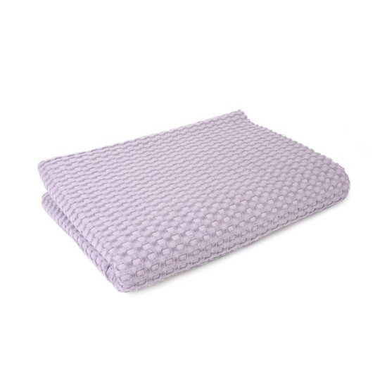 Κουβέρτα Πικέ Αγκαλιάς Baby Bed Solid Mauve Cotton Dimcol (80x110) 1Τεμ