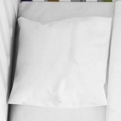 Μαξιλαροθήκη Κούνιας Solid 491 White Cotton Dimcol (35x45) 1Τεμ