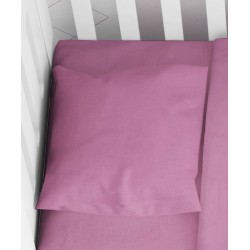 Μαξιλαροθήκη Κούνιας Solid 492 Lilac Cotton Dimcol (35x45) 1Τεμ