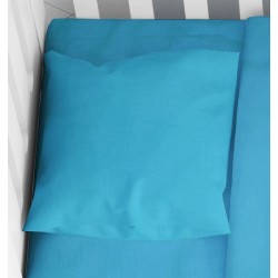 Μαξιλαροθήκη Κούνιας Solid 493 Turquoise Cotton Dimcol (35x45) 1Τεμ
