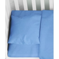Μαξιλαροθήκη Κούνιας Solid 498 Sky Blue Cotton Dimcol (35x45) 1Τεμ
