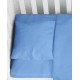 Μαξιλαροθήκη Κούνιας Solid 498 Sky Blue Cotton Dimcol (35x45) 1Τεμ