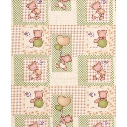Σεντόνι Φανελένιο Βρεφικό Λίκνου Baby Flannel Baloon 76 Beige Cotton Dimcol (80x110) 1Τεμ Σεντόνι Φανελένιο Βρεφικό Λίκνου Baby Flannel Baloon 76 Beige Cotton Dimcol (80x110) 1Τεμ