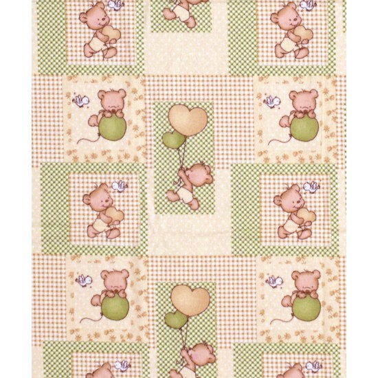 Πάνα Χασές Φανελένια Baby Flannel Baloon 76 Beige Cotton Dimcol (80x80) 1Τεμ