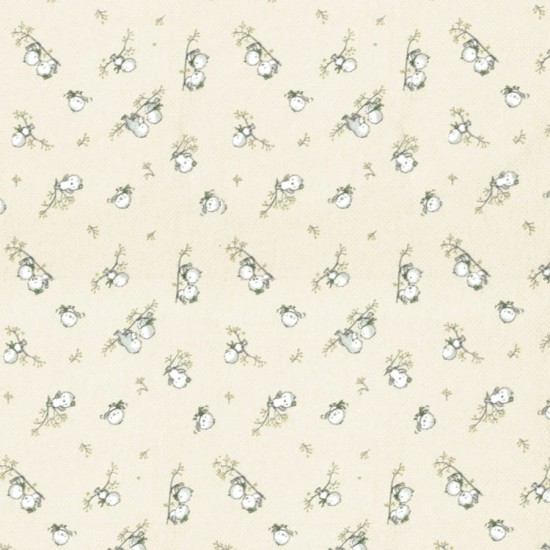 Πάνα Φανελένια Birds 16 Ecru Flannel Cotton Dimcol (80x80) 1Τεμ