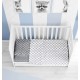 Σεντόνια Βρεφικά Κούνιας Σετ Windows 137 Grey-White Cotton Dimcol (120x160) 3Τεμ