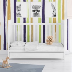 Πάπλωμα Κούνιας Solid 491 White Cotton Dimcol (120x160) 1Τεμ