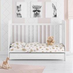 Κατωσέντονο Φανελένιο Κούνιας Baby 03 Cotton Dimcol (70x140+15) Με Λάστιχο 1Τεμ