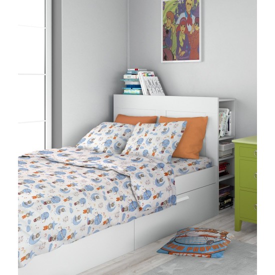 Πάπλωμα Μονό Reach The Stars 191 Sky Blue Cotton Dimcol (160x240) 1Τεμ