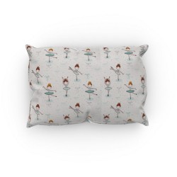 Μαξιλαροθήκη Φανελένια Μπαλαρίνα 166 Green Cotton Dimcol (50x70) 1Τεμ