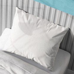 Μαξιλαροθήκη Solid 491 White Cotton Dimcol (50x70) 1Τεμ