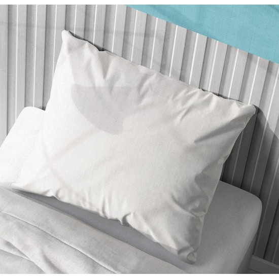 Μαξιλαροθήκη Solid 491 White Cotton Dimcol (50x70) 1Τεμ