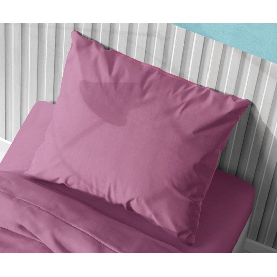 Μαξιλαροθήκη Solid 492 Lilac Cotton Dimcol (50x70) 1Τεμ