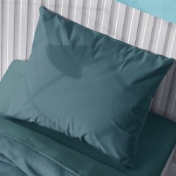 Μαξιλαροθήκη Solid 494 Petrol Cotton Dimcol (50x70) 1Τεμ