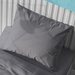 Μαξιλαροθήκη Solid 495 Dark Grey Cotton Dimcol (50x70) 1Τεμ