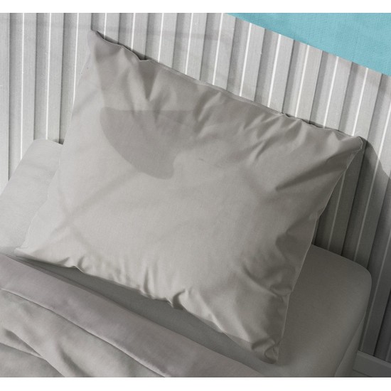 Μαξιλαροθήκη Solid 496 Elephant Cotton Dimcol (50x70) 1Τεμ