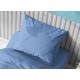 Μαξιλαροθήκη Solid 498 Sky Blue Cotton Dimcol (50x70) 1Τεμ