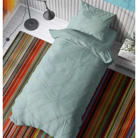 Σεντόνια King Σετ Solid 497 Aqua Cotton Dimcol (240x270) 4Τεμ Σεντόνια King Σετ Solid 497 Aqua Cotton Dimcol (240x270) 4Τεμ