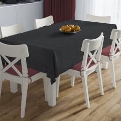 Σετ Τραπεζαρίας Αλέκιαστο Panama Black Dimcol 2Τεμ Τραπεζομάντηλο 140x220 , Τραβέρσα 40x220