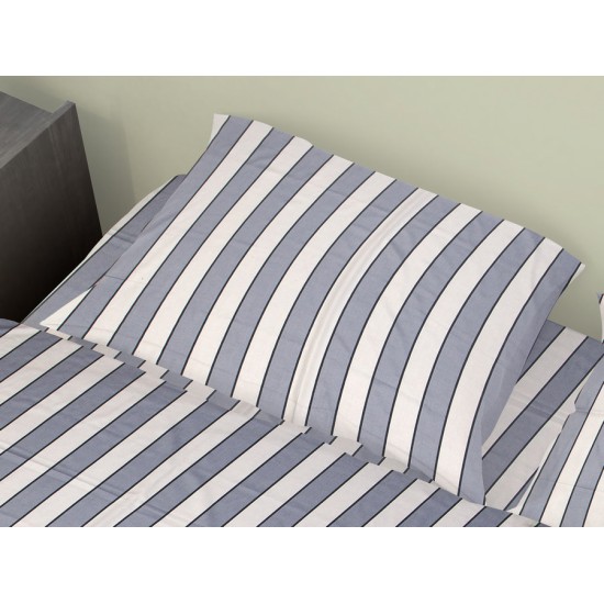 Μαξιλαροθήκη Navy 158 Satin Cotton Dimcol (50x70) 1Τεμ