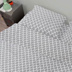 Σεντόνια Μονά Σετ Windows 135 Grey Cotton Dimcol (160x240) 2Τεμ