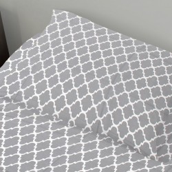Μαξιλαροθήκη Windows 135 Grey Cotton Dimcol (50x70) 1Τεμ