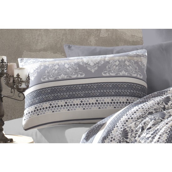 Μαξιλαροθήκη Ανδρομάχη 317 Grey Dimcol (50x70) 1Τεμ