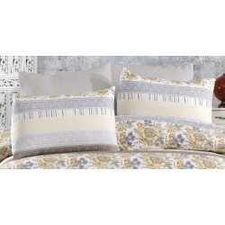 Μαξιλαροθήκη Ηλιαχτίδα 370 Grey-Beige Dimcol (50x70) 1Τεμ
