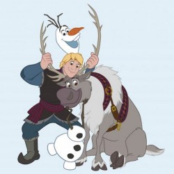 Πετσέτα Παιδική Λαβέτα Disney Frozen 130 Digital Print Cotton Dimcol (30x30) 1Τεμ