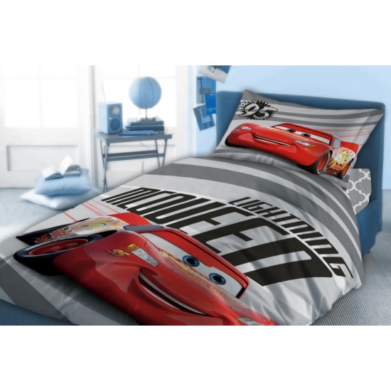 Σεντόνια Παιδικά Μονά Σετ Disney Cars 874 Digital Print Cotton Dimcol (160x240) 4Τεμ